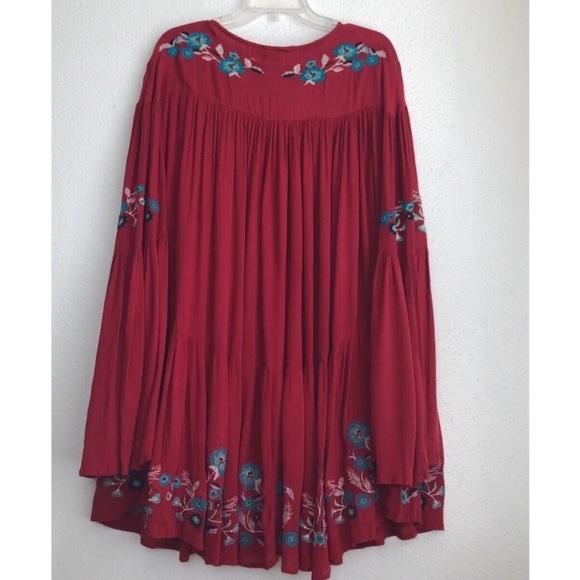 FREE PEOPLE TE AMO EMBROIDERED PEASANT DRESS - Picture 4 of 6